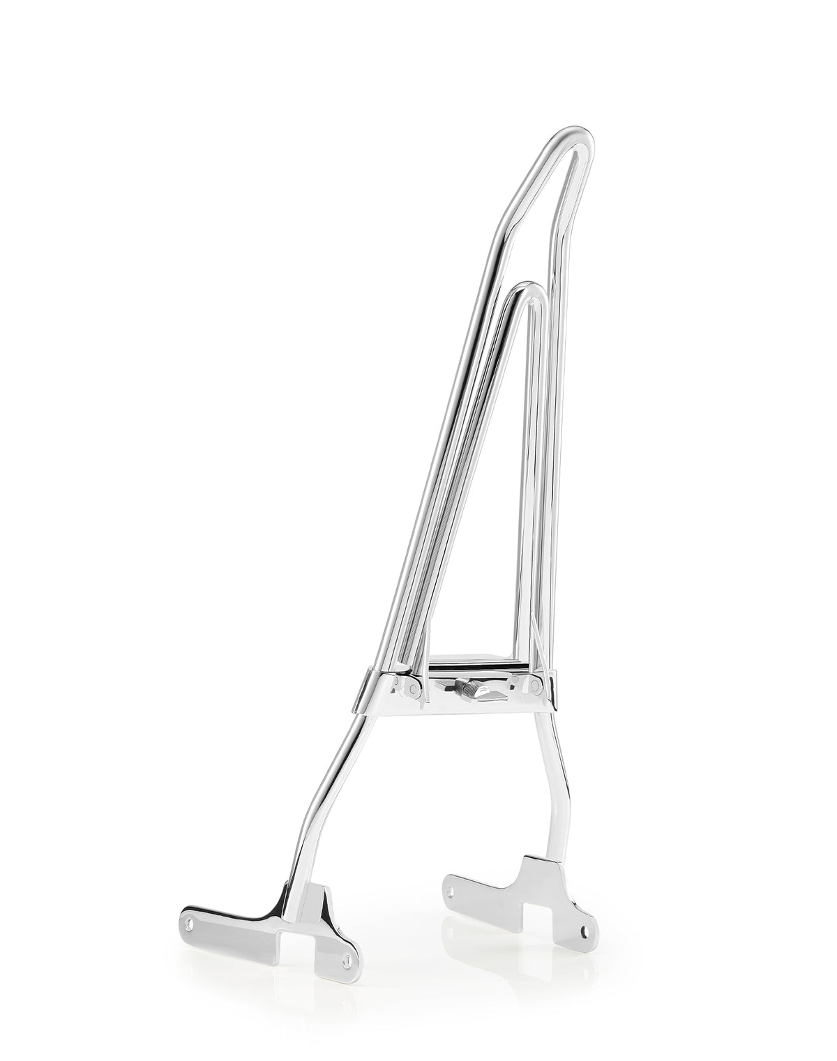 Iron Born Blade 25" Sissy Bar with Foldable Luggage Rack for Harley Sportster 883 Iron XL883N Chrome Folding View