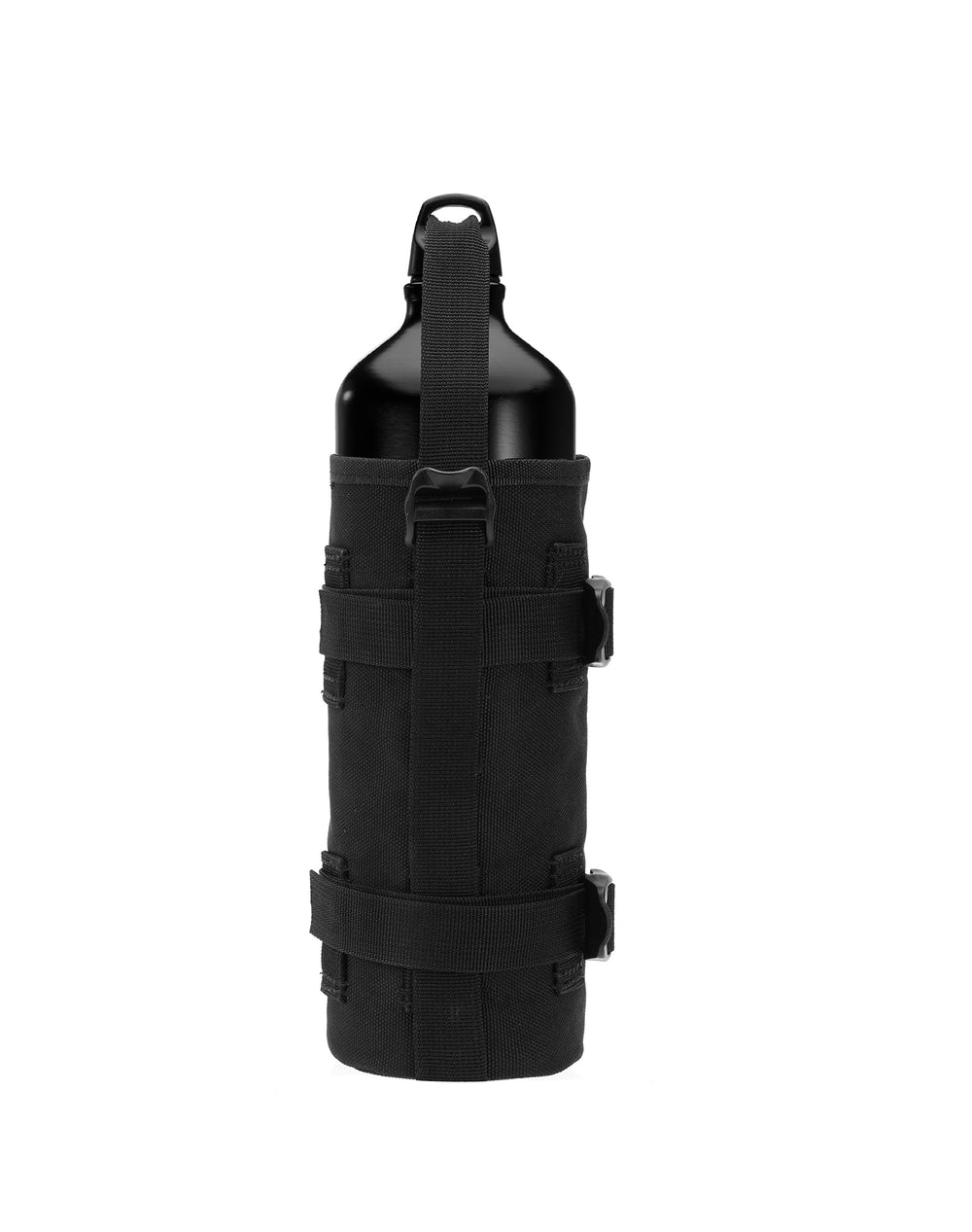 Viking Patriot Aluminum Motorcycle Fuel Bottle with Cordule Bottle Holster