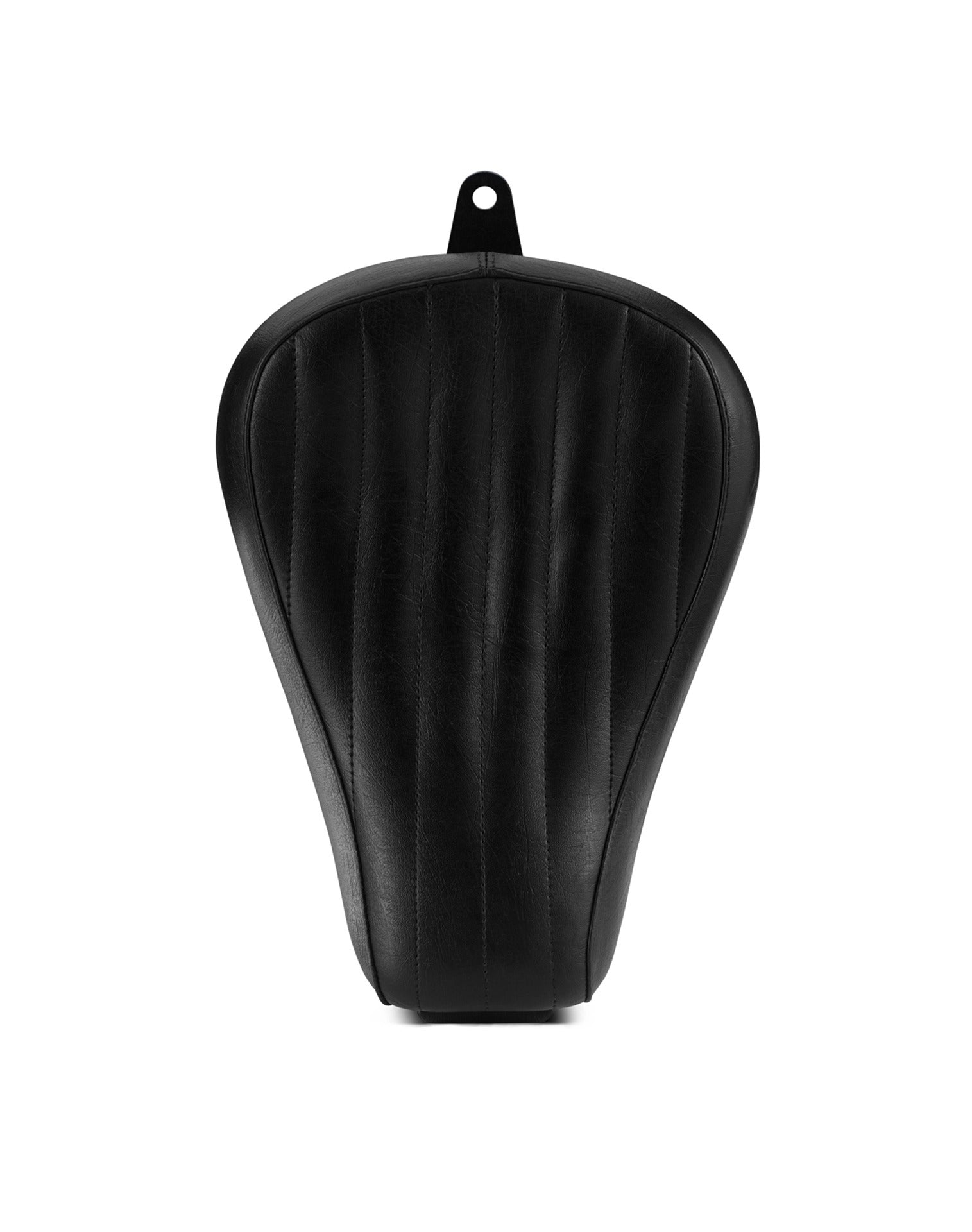 Iron Born Vertical Stitch Motorcycle Solo Seat for Harley Sportster SuperLow Front View