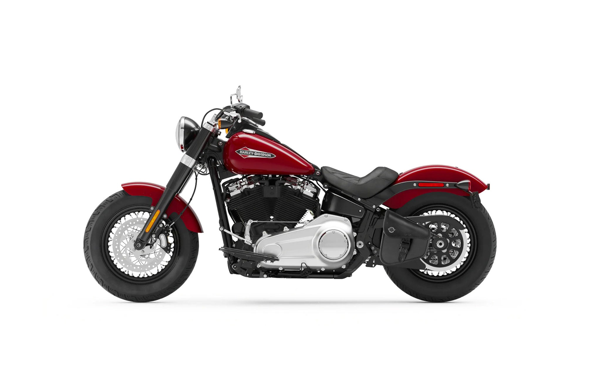 Viking Digilock Motorcycle Swingarm Bag for Harley Softail Bag on Bike View @expand