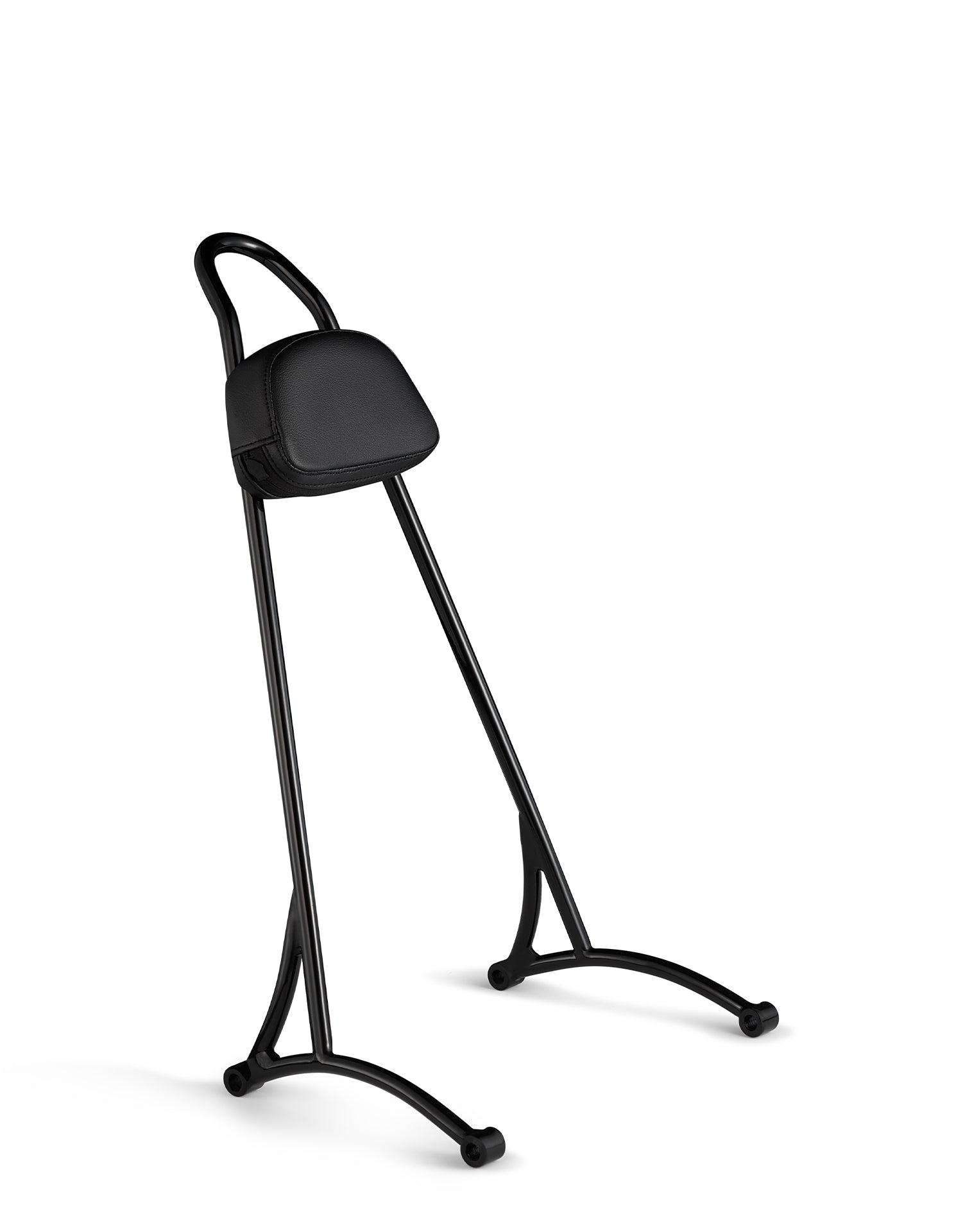 Viking Iron Born 20" Sissy Bar with Backrest Pad for Harley Sportster 883 Low XL883L Gloss Black Main view