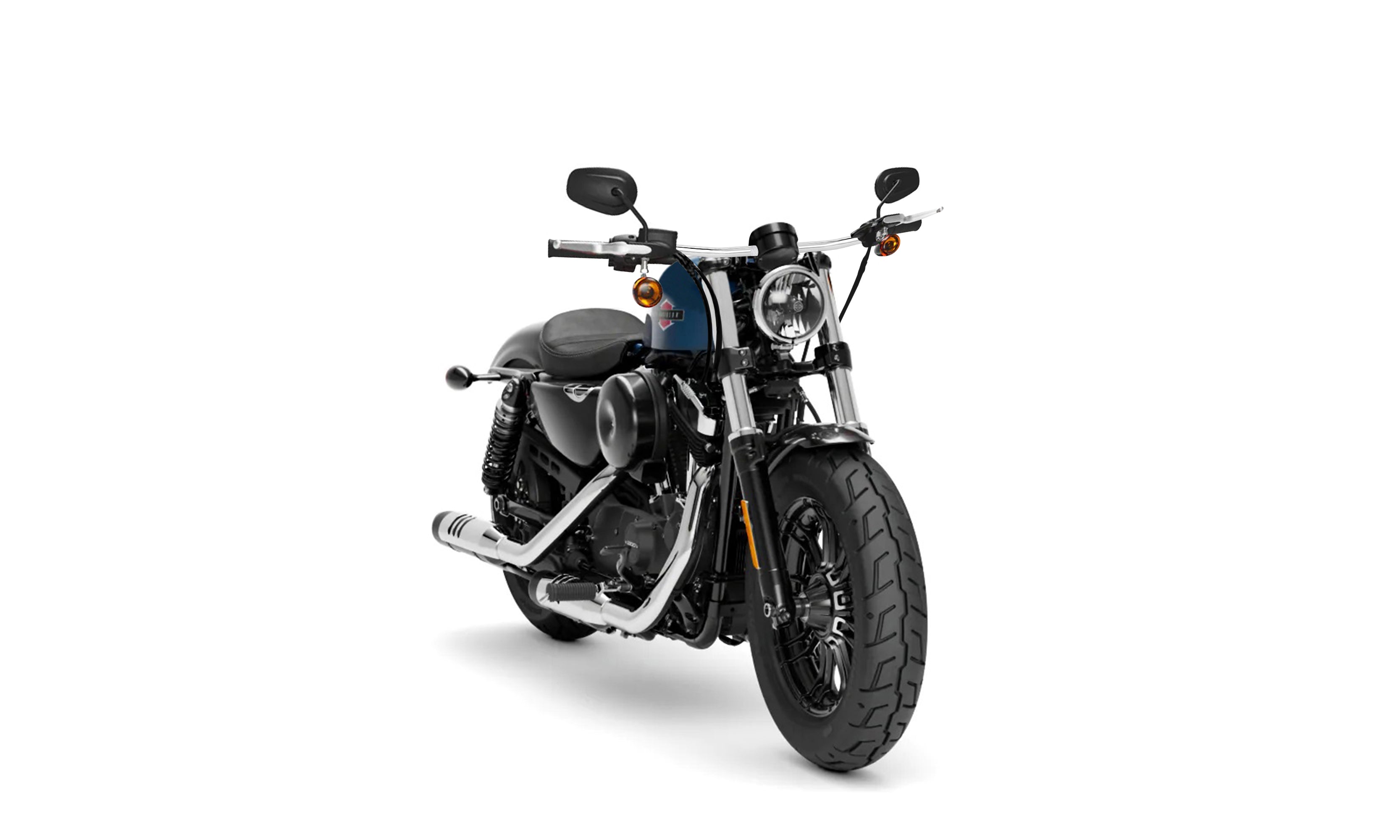 Viking Iron Born Drag Handlebar For Harley Sportster Forty Eight Chrome @expand