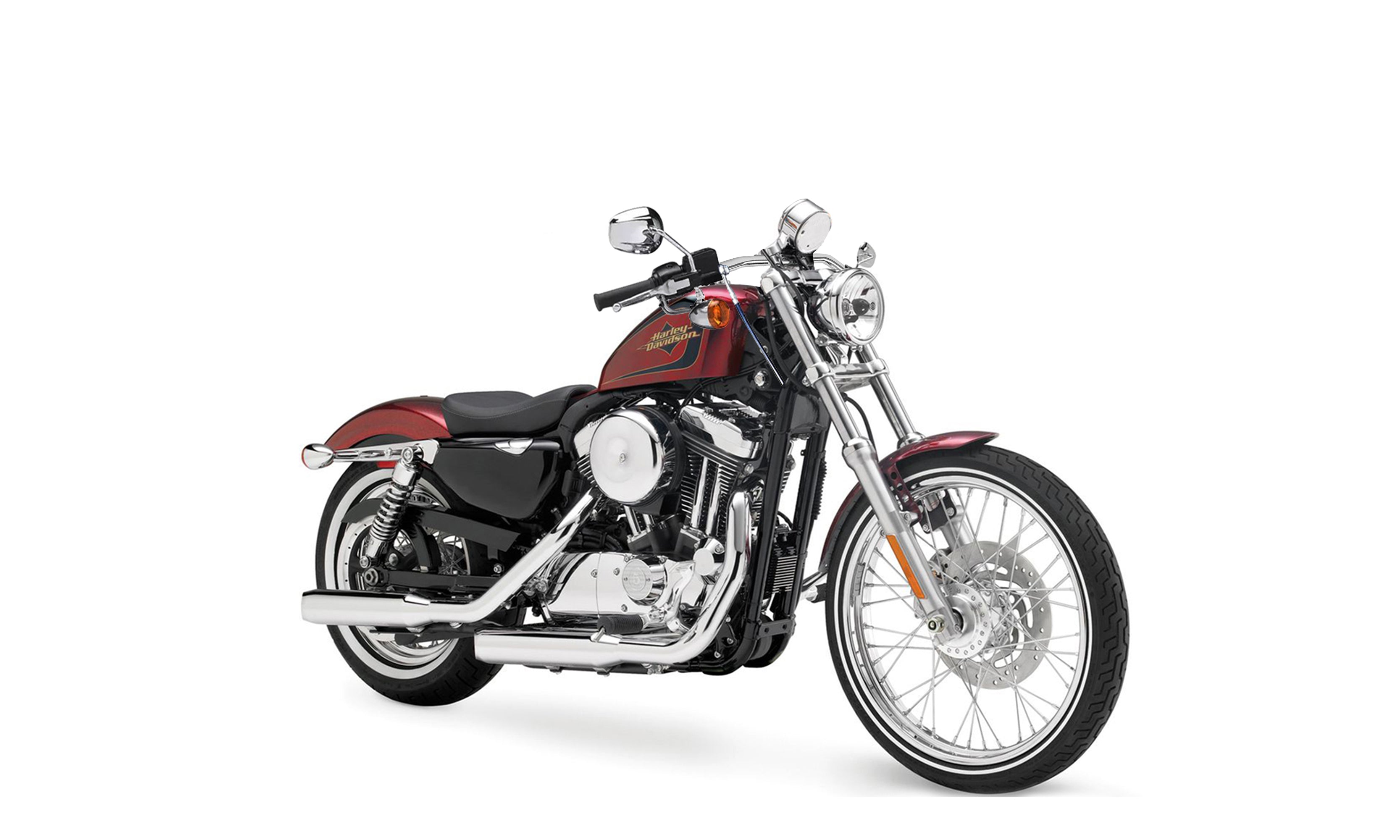 Viking Iron Born Drag Handlebar For Harley Sportster Seventy Two Chrome on Bike @expand