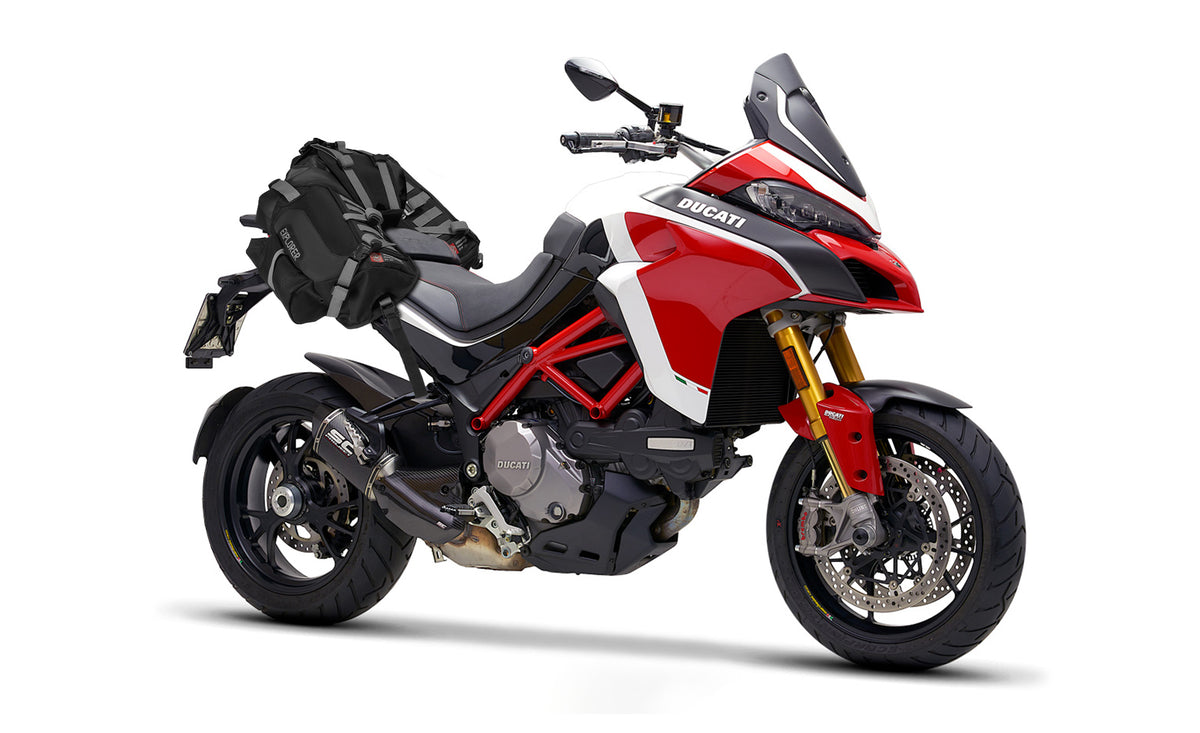 Viking Odyssey 40L Ducati ADV Touring Luggage System on Bike @expand