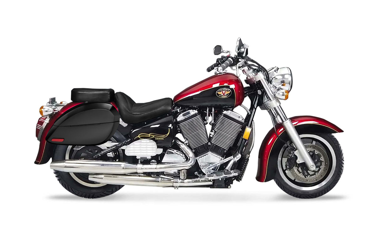 Custom V92c Viking 28L Phantom Large Victory V92C Painted Motorcycle Hard Bags