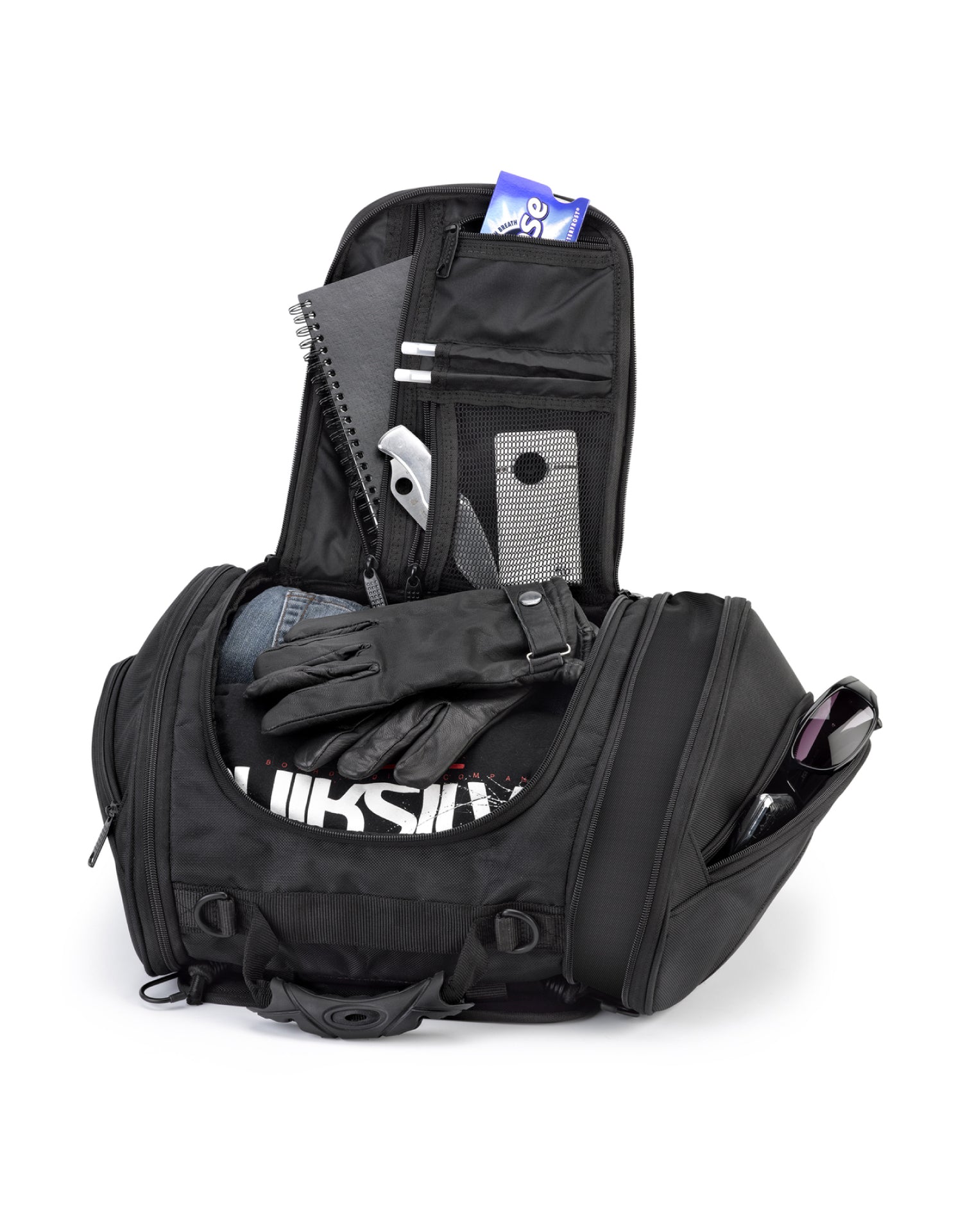 Viking AXE Small Hysoung Motorcycle Tail Bag Storage View