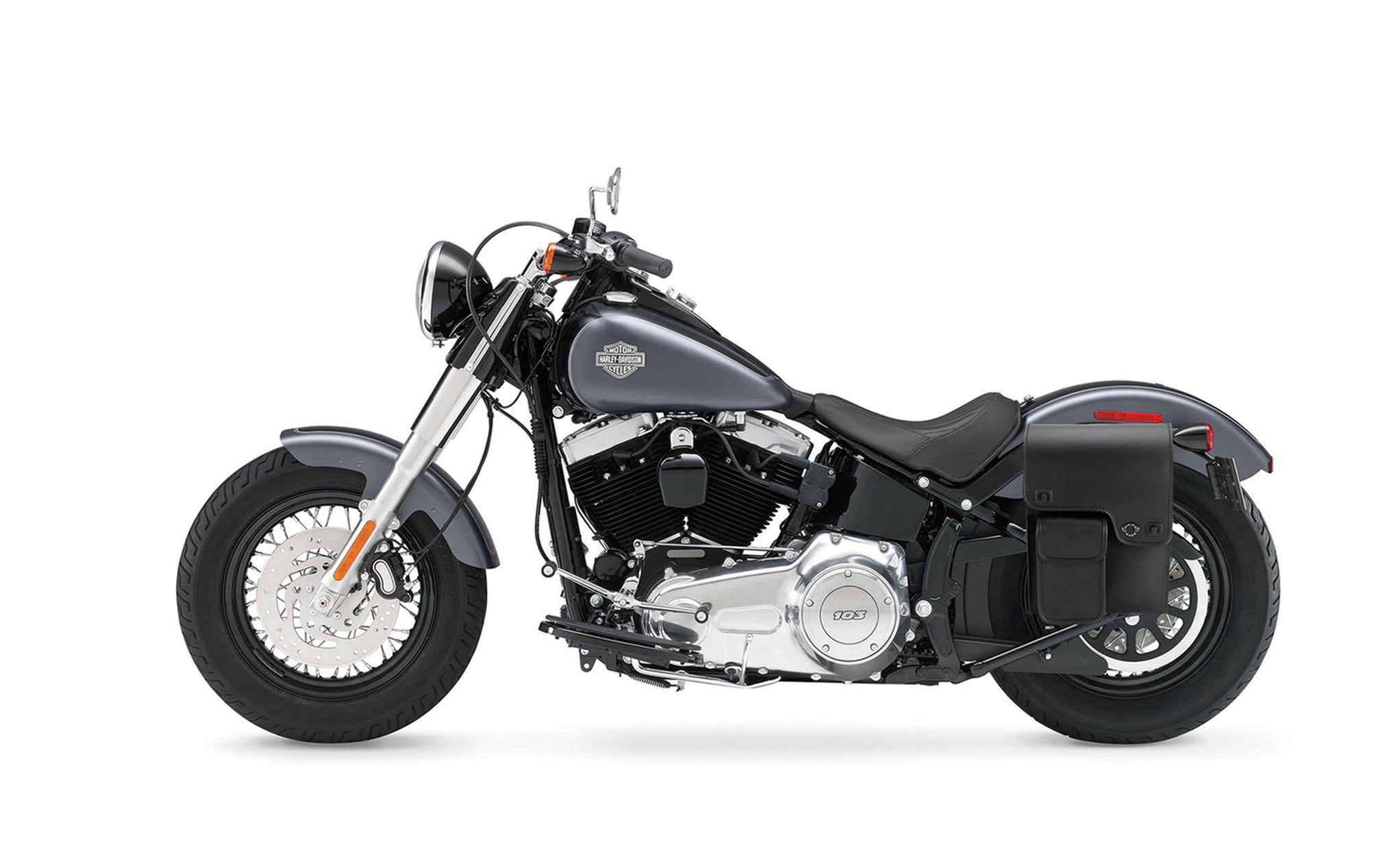 5L - Fatman Motorcycle Solo Bag For Harley Softail Bag on Bike @expand