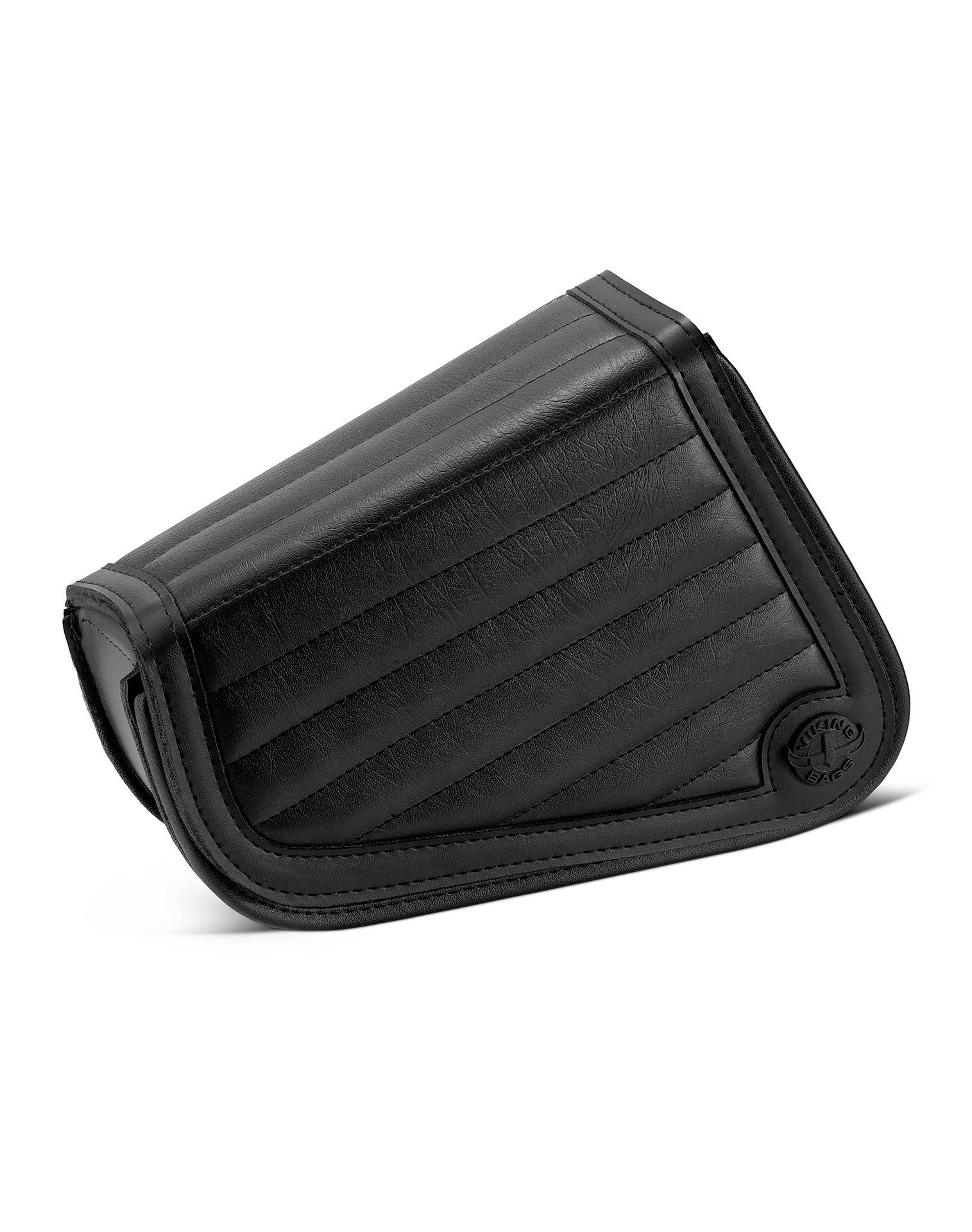 Viking Iron Born Horizontal Stitch Leather Motorcycle Swing Arm Bag for Harley Davidson Sportster Main view