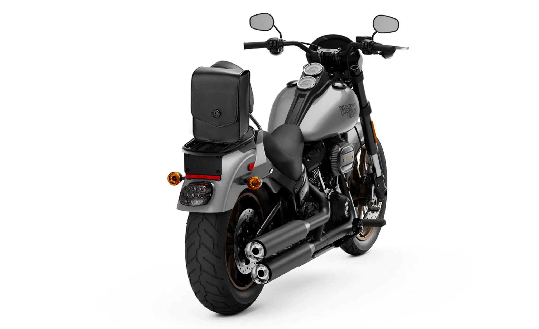 Viking Dark Age Small Yamaha Motorcycle Sissy Bar Bag Bag on Bike View @expand