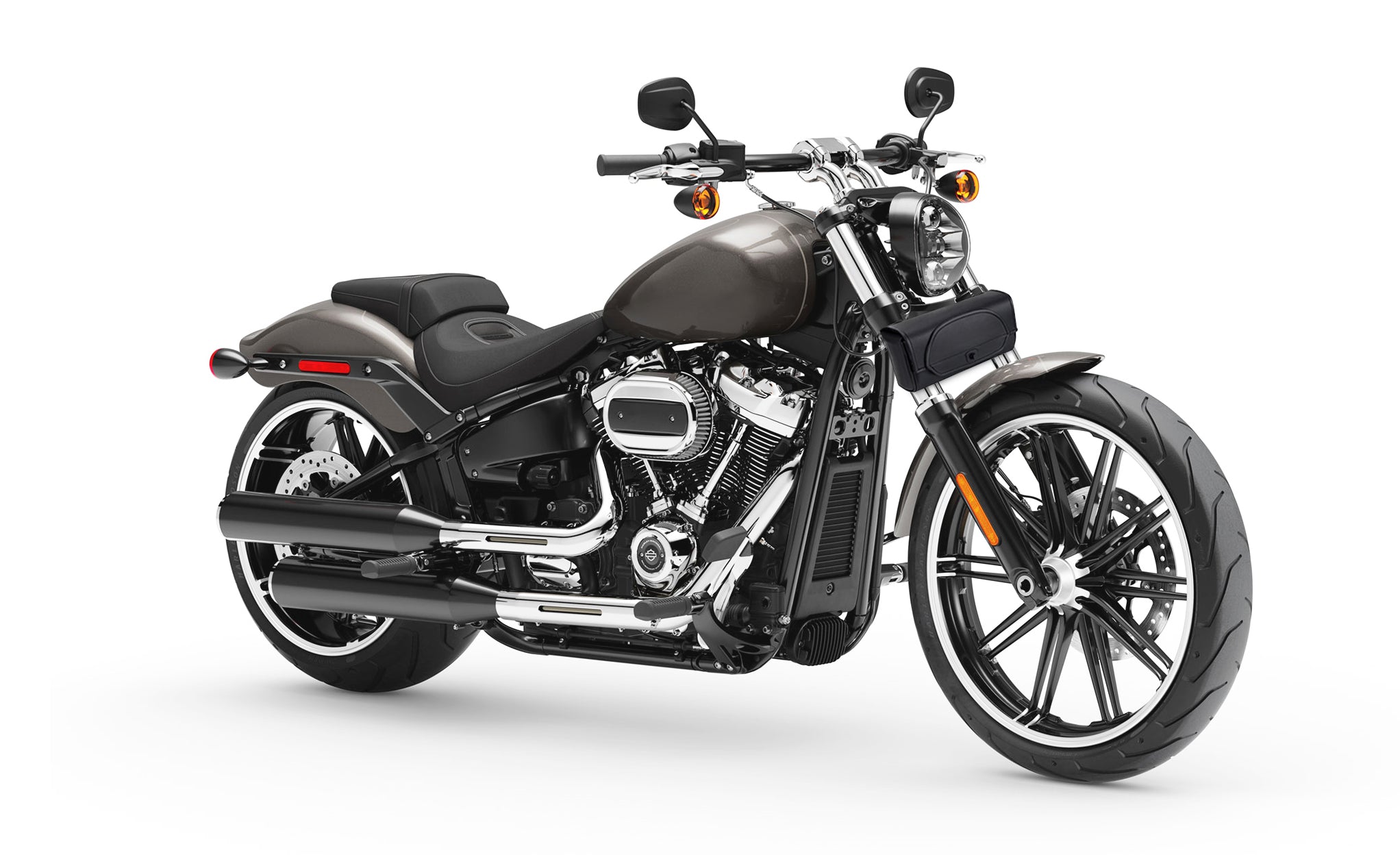 Viking Twist Warrior Leather Motorcycle Fork Bag for Harley Davidson Bag on Bike View @expand
